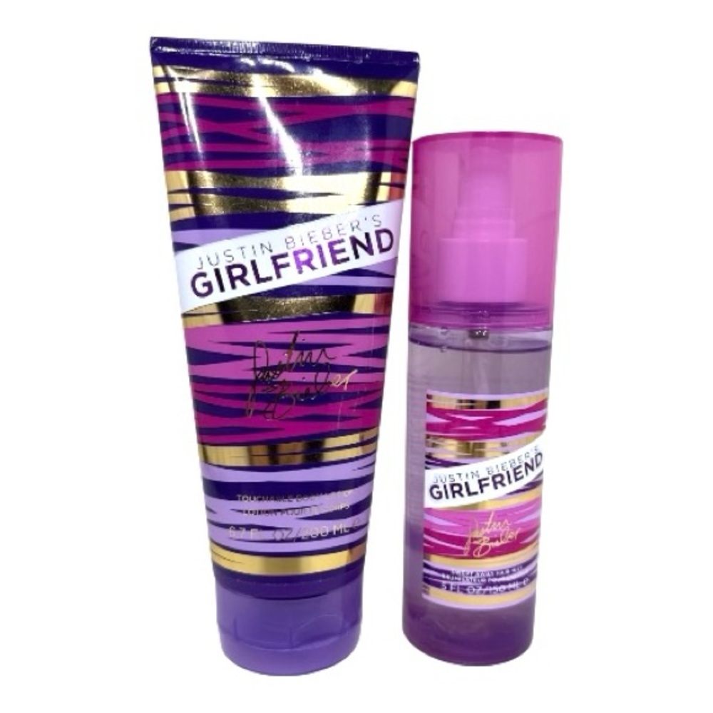 NWT! Justin Bieber Girlfriend Hair Mist 5oz + Lotion 6.7oz Duo | Rare | DXD